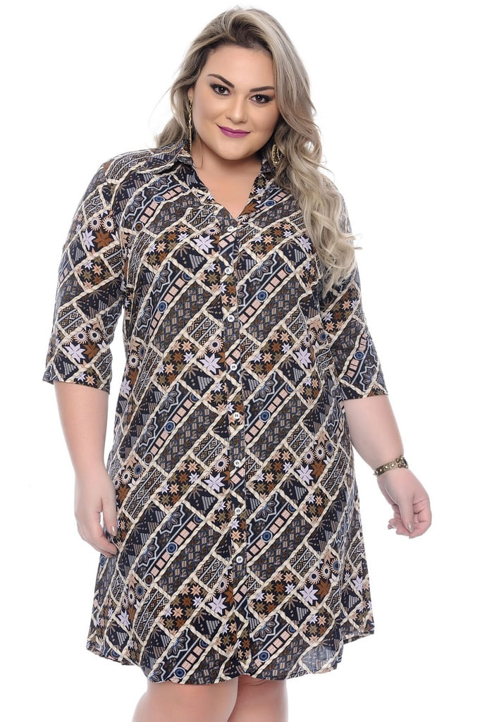 vestidos chemise plus size