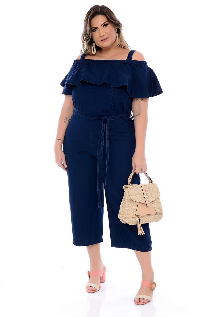 macacão plus size ciganinha