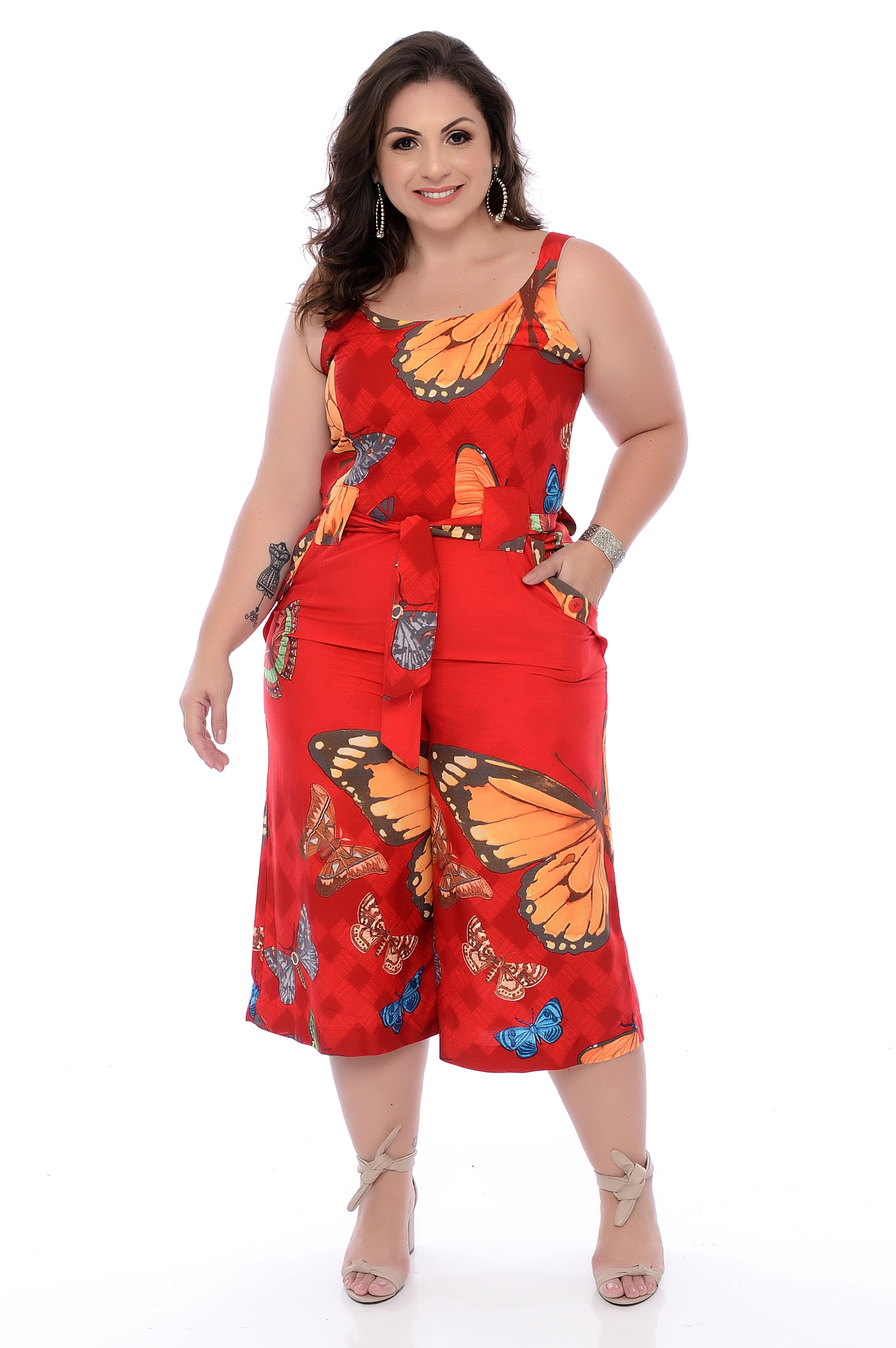 macacão viscose plus size