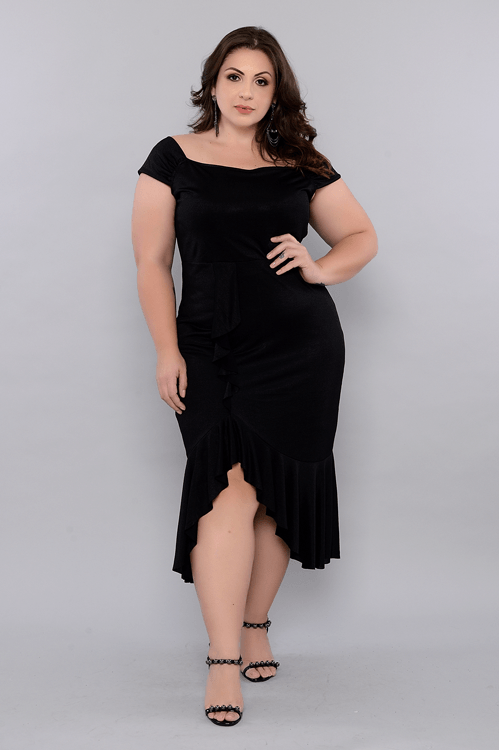 vestido blusão plus size