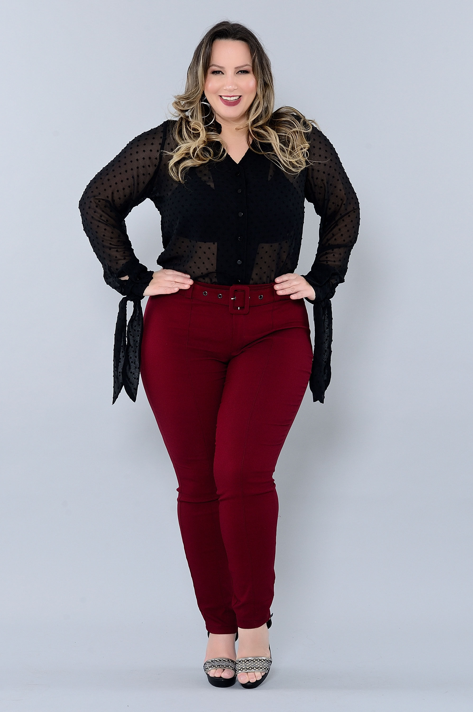 blusas manga longa plus size