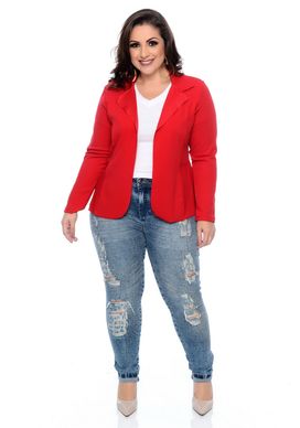 blazer feminino barato plus size