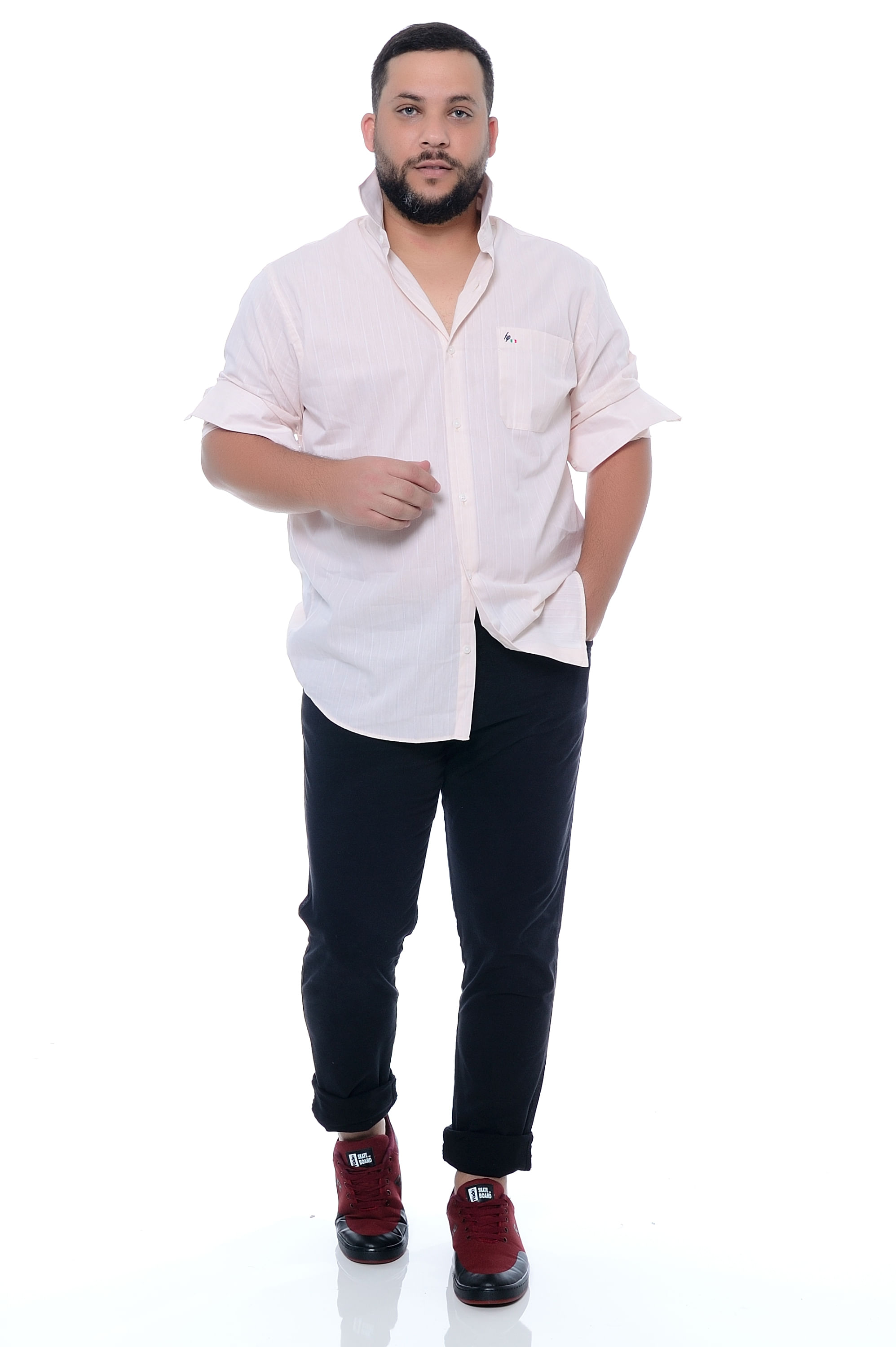 camisa social plus