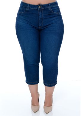 Calça Jeans Capri Plus Size Meryl