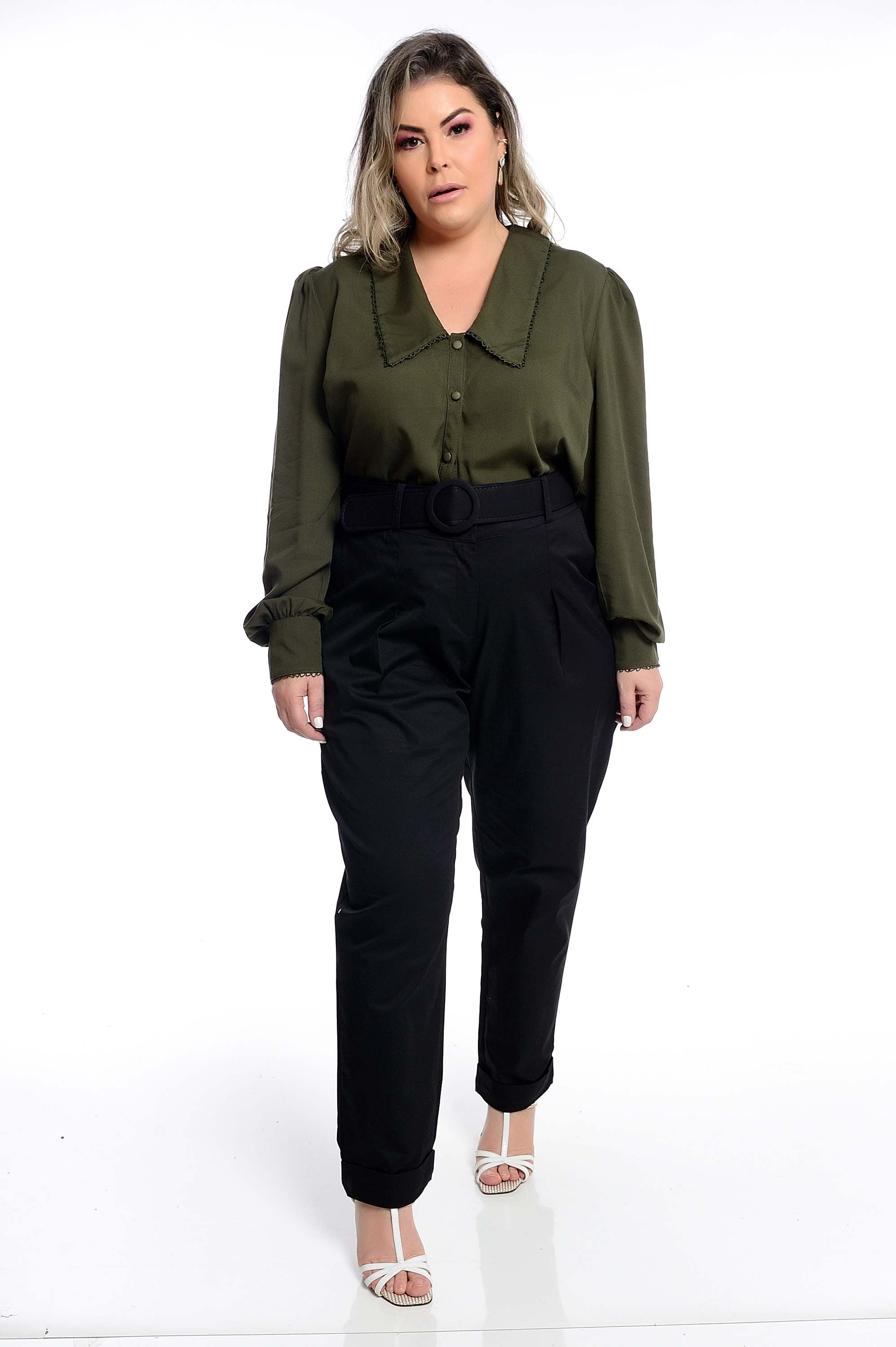 Calça Alfaiataria Plus Size - daluzplussize