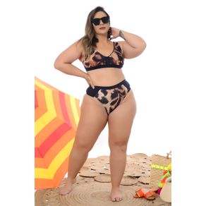 Biquíni Plus Size Sem Bojo Com Aro Hot Pants - daluzplussize