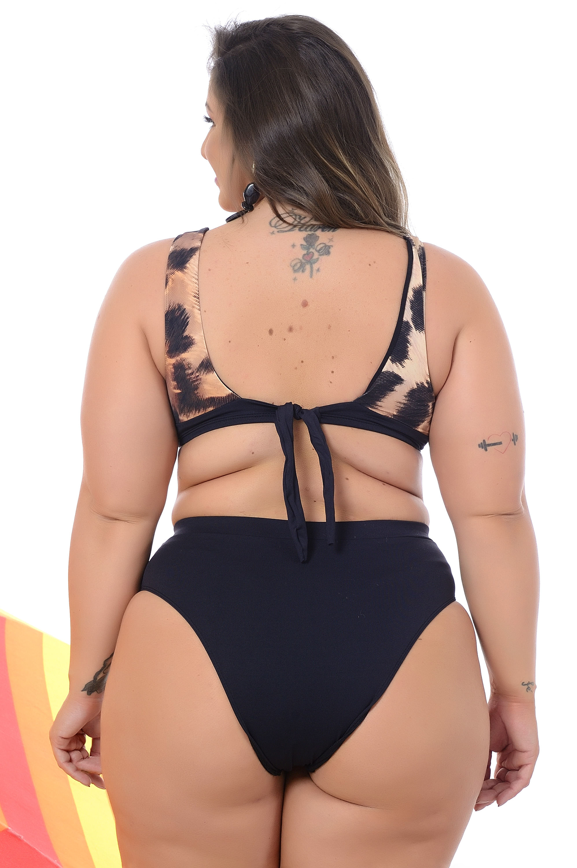 Biquíni Plus Size Sem Bojo Com Aro Hot Pants - daluzplussize