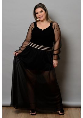 Saia-Longa-Transparente-em-Lurex-com-Shorts-Preta-Plus-Size--4-