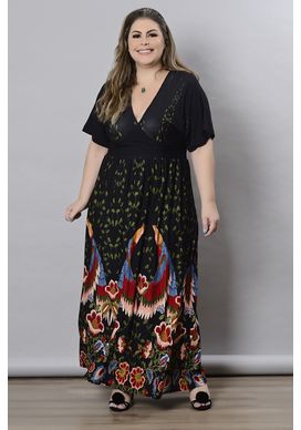 Vestido-Preto-Longo-Tropical-Decote-V-Plus-Size--4-