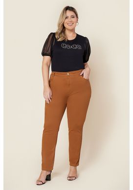 Calça  Calça Capri Jeans Plus Size - Cordatto