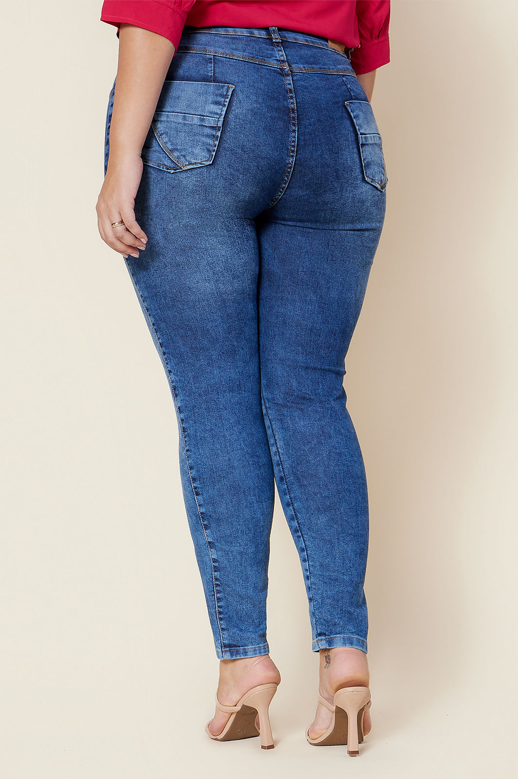 Calça Jeans Plus Size Anyvia - daluzplussize