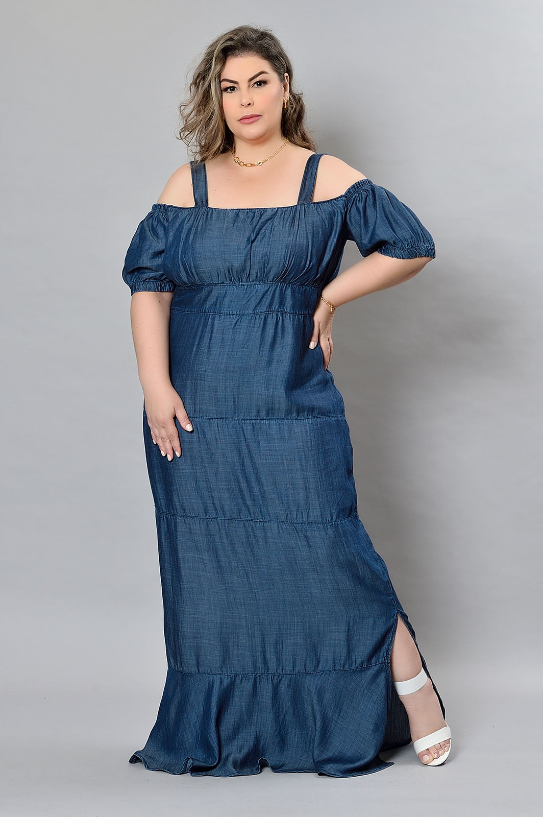 Marisa Vestidos Jeans Plus Size Marisa Vestidos Jeans Vestido