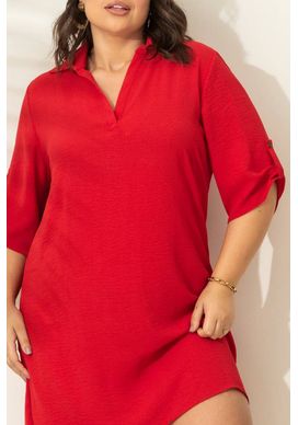 Vestido-Vermelho-Airflow-Manga-3-4-Plus-Size-Mary-2